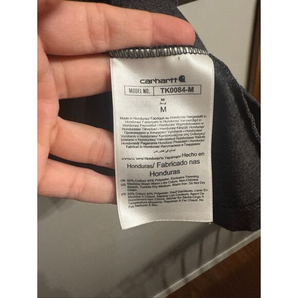 Carhartt men’s loose fit button up pocket tee grey size Medium - Picture 4 of 4